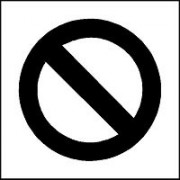 Pochoir d'interdiction pour marquage