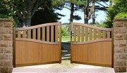 Portail aluminium semi plein