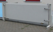 Portail anti inodation coulissant