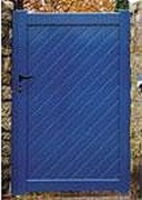 Portail battant aluminium plein droit