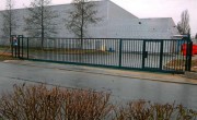 Portail coulissant industriel 12m