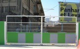 Portail de chantier ouvrant