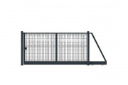 Portail industriel autoporté grillagé - Largeur de 3000 à 12 000 mm - Hauteur de 1250 à 2500 mm