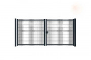 Portail industriel battant grillagé acier - Largeur de 2000 à 12 000 mm - Hauteur de 1000 à 2500 mm