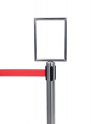 Porte affiche A4 pour poteaux de guidage