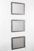 Porte affiche double face LED