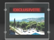 Porte affiche LED dynamique double face