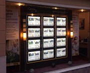 Porte affiche lumineux LED électrique