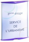 Porte carte mural signalétique
