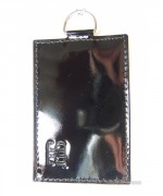 Porte-cartes pour femme cuir noir