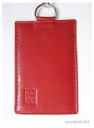 Porte-cartes pour femmes cuir rouge 