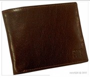 Porte-cartes pour homme en cuir marron 