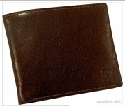Porte-cartes pour homme en cuir marron
