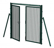 Porte de tennis en acier sendzimir plastifié