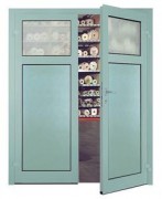 Porte double en aluminium
