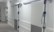 Porte isotherme coulissante - Positive ou négative - Epaisseur de 60 à 120 mm