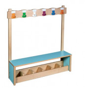 Banc vestiaire pour école primaire