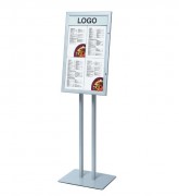 Porte menu double pied