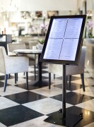 Porte menu LED sur pied