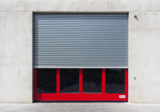Porte rapide avec volet roulant