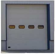 Porte sectionnelle industrielle isolante