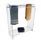 Porte serviette plexi sur pieds