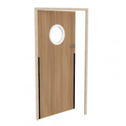 Porte simple hublot anti-pince doigt