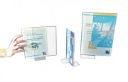 Porte Visuel de Table en Plexiglas - Lot de 4 Pièces