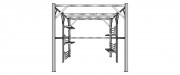 Portique boucherie en inox sur mesure