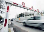 Portique limitateur de hauteur motorisé