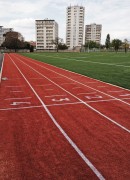 Pose de piste athlétisme 