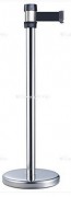 Poteau argenté balisage à sangle 2.10 m