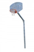Poteau de basket de rue simple