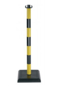 Poteau chantier sur socle en PVC