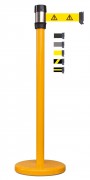 Poteau de guidage jaune à sangle 2.10 m