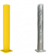 Poteau en acier sur platine