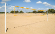 Poteaux de beach volley entrainement