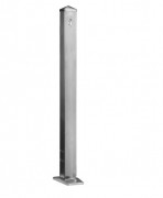 Potelet de ville inox 70 x 70 mm - H. hors sol 900 mm