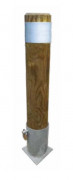 Potelet escamotable en bois