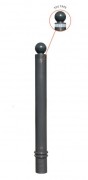 Potelet flexible avec pommeau - Dim. ?80 x H800 à 1130 mm - ? sceller
