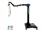 Potence mobile sur socle par transpalette