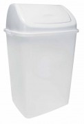Poubelle à couvercle basculant en plastique