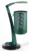 Poubelle de ville ronde avec cendrier - 45 L