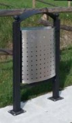 Corbeille de ville elliptique - 60 L