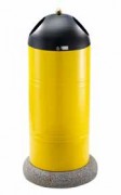 Poubelle de ville ronde - 100 litres