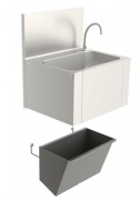 Poubelle murale inox