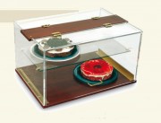 Présentoir à gâteaux avec étagère