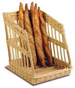 Présentoir à pain debout incliné