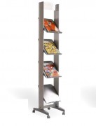 Présentoir pour brochures en aluminium