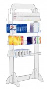 Présentoir produits plexi 4 étages